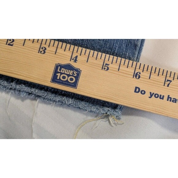 Mossimo Juniors Jeans Slim Skinny 15R Low Rise, Frayed Hem, Vintage, Thrashed - Picture 11 of 11